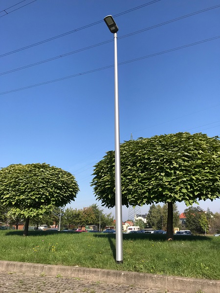 5m Alu Lichtmast Laternenmast konisch Alumast 5m-Lichtmast-Alu-Laternenmast-konisch-Alumast