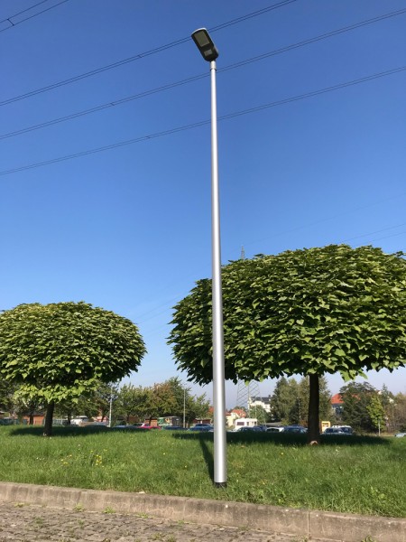 Lichtmast Alu Laternenmast konisch - Alumast