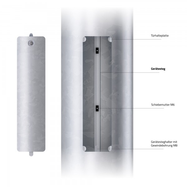 16m Flutlichtmast mit Zopf Ø 108 mm (konisch-rund, LPH 16 m) Flutlichtanlagen